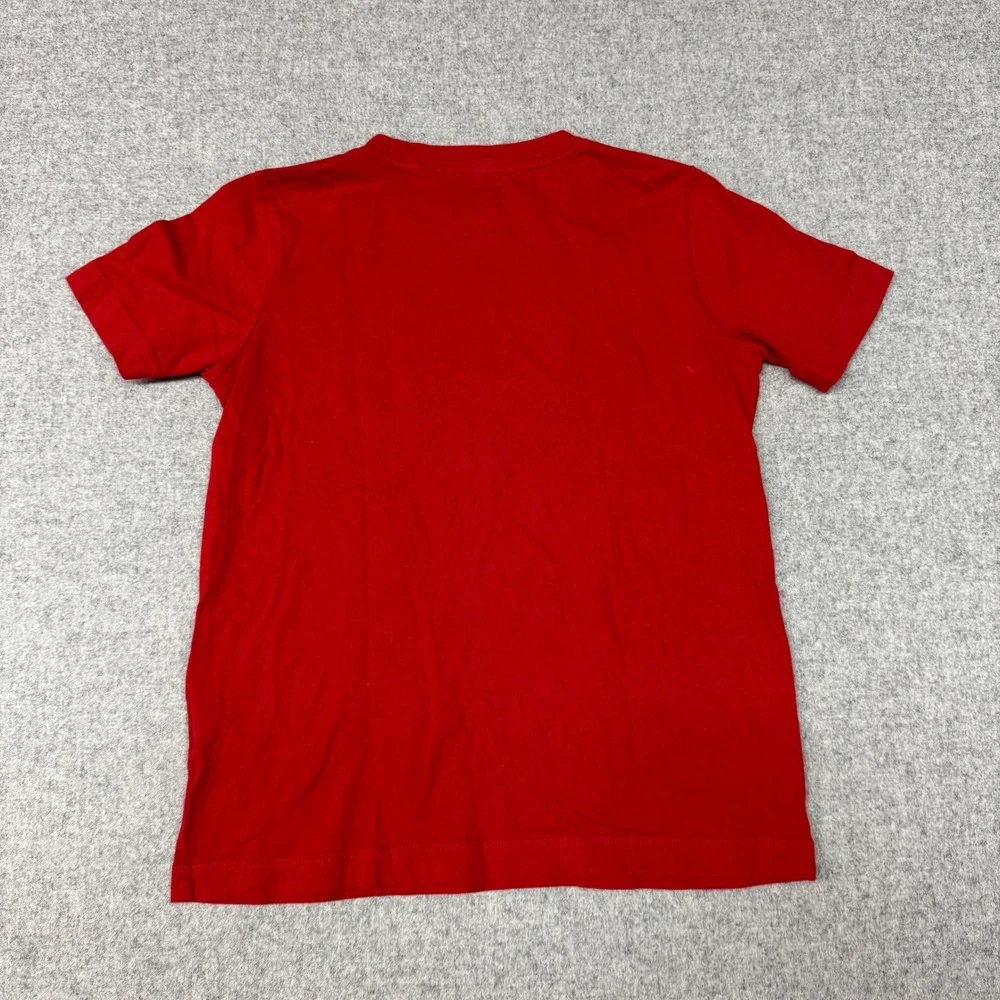 Nike | Graphic T-Shirt | Size M | Red | Metallic Logo Short Sleeve Crew Neck Tee